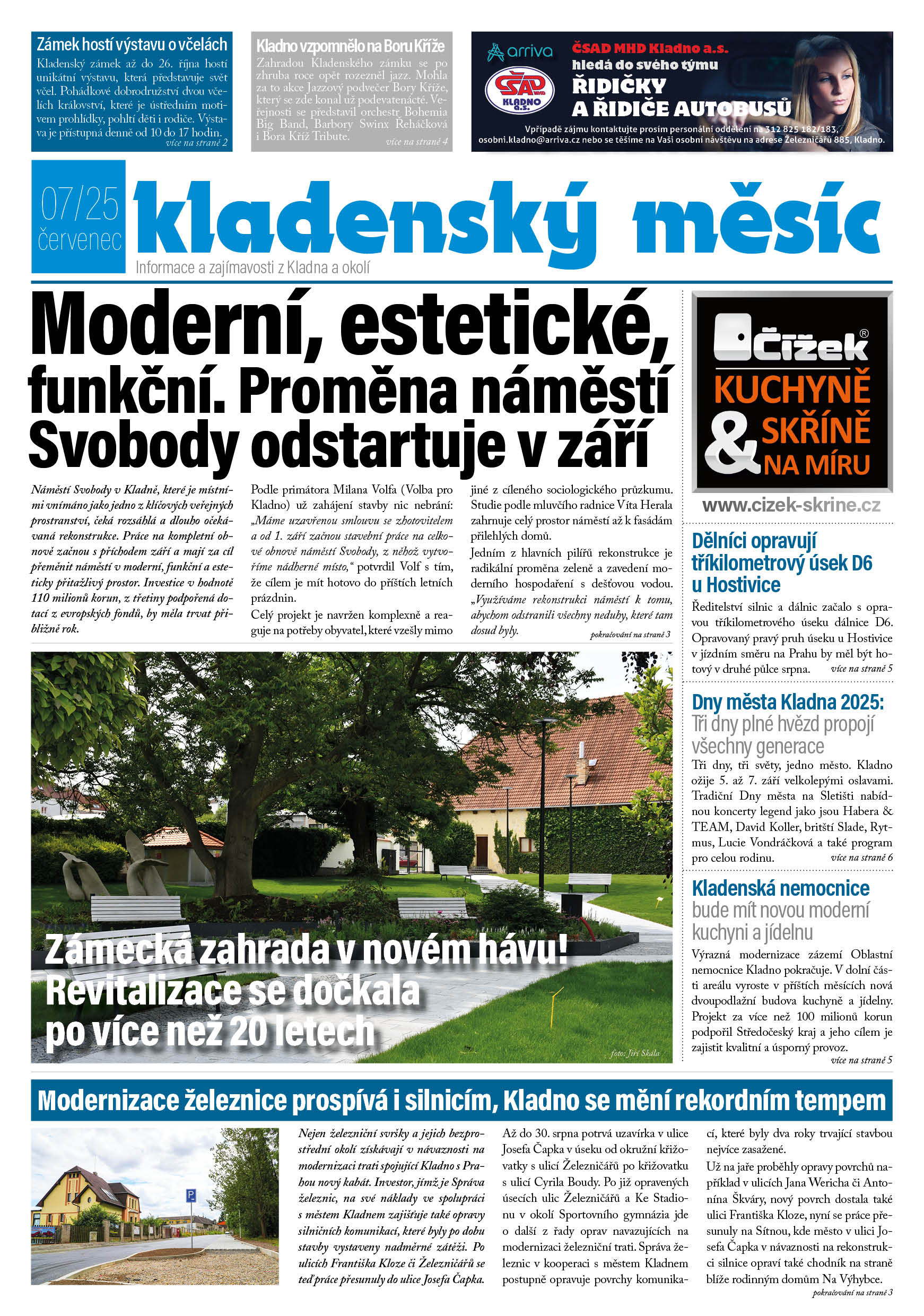 Kladenský měsíc - červenec 2025
