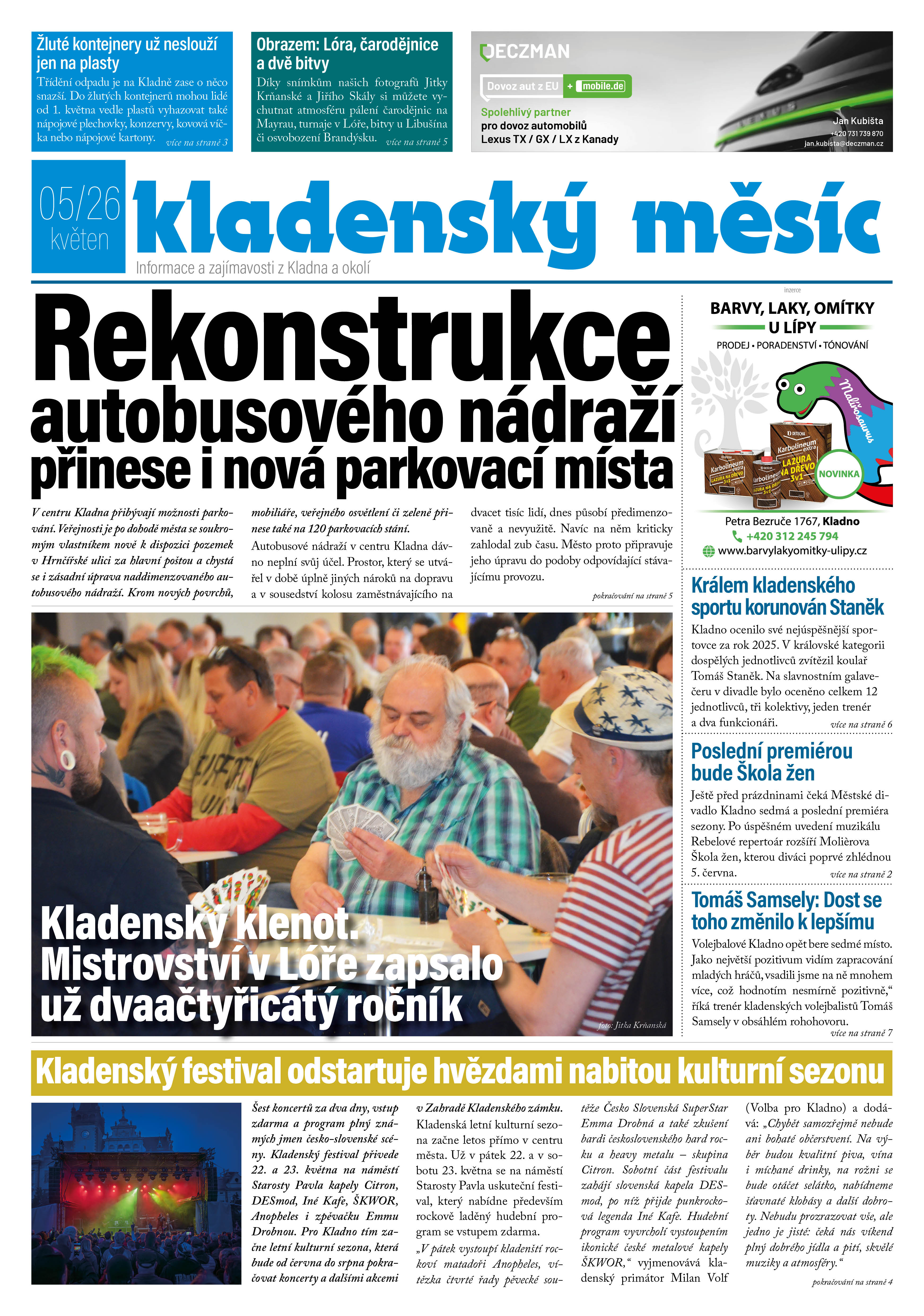 Kladenský měsíc - květen 2026