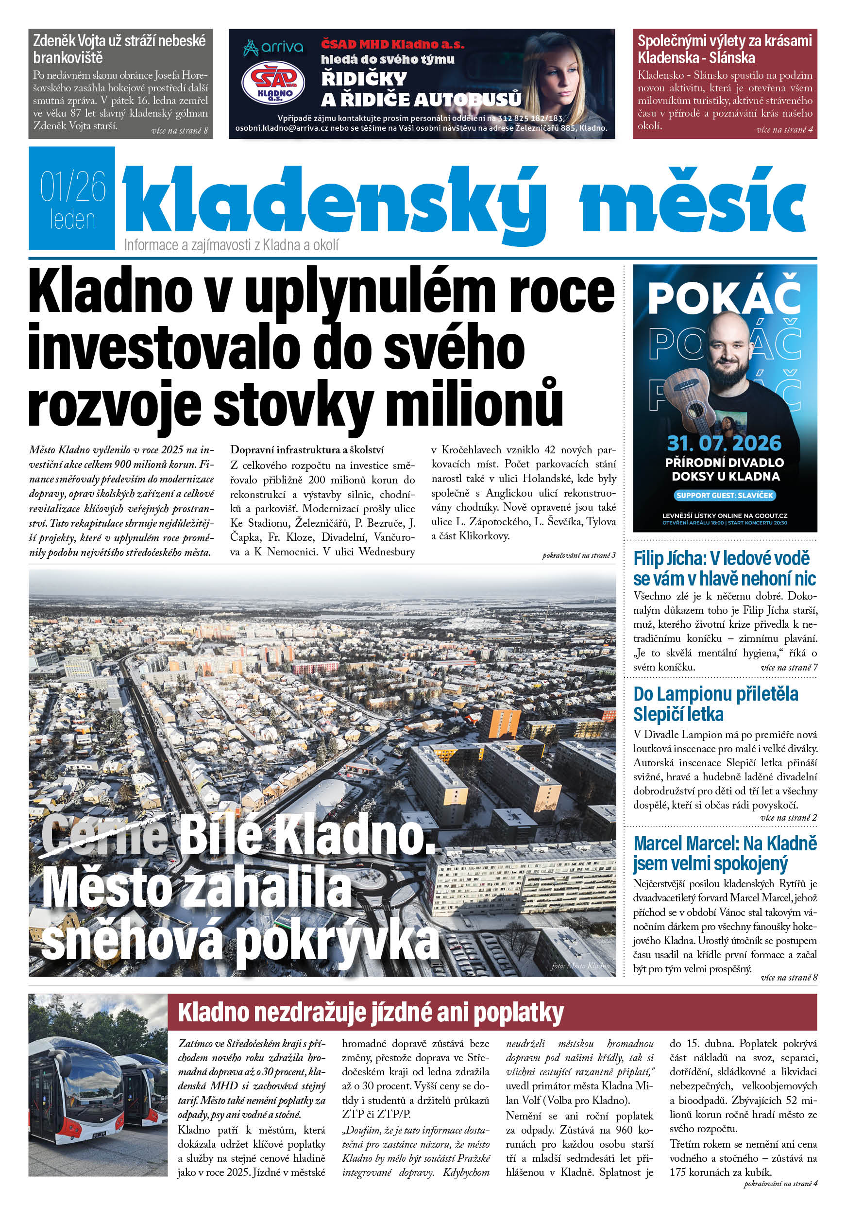 Kladenský měsíc - leden 2026