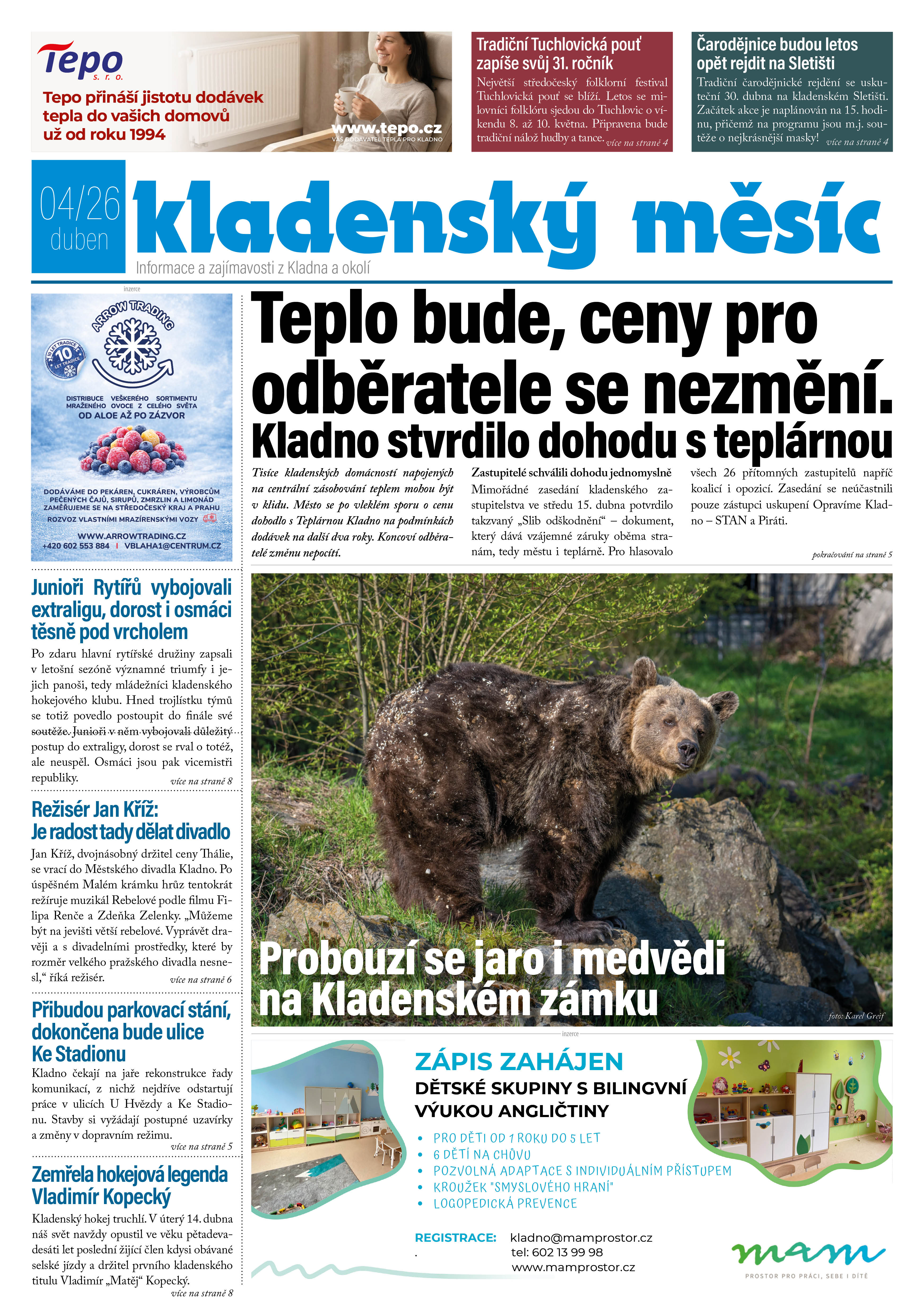 Kladenský měsíc - duben 2026