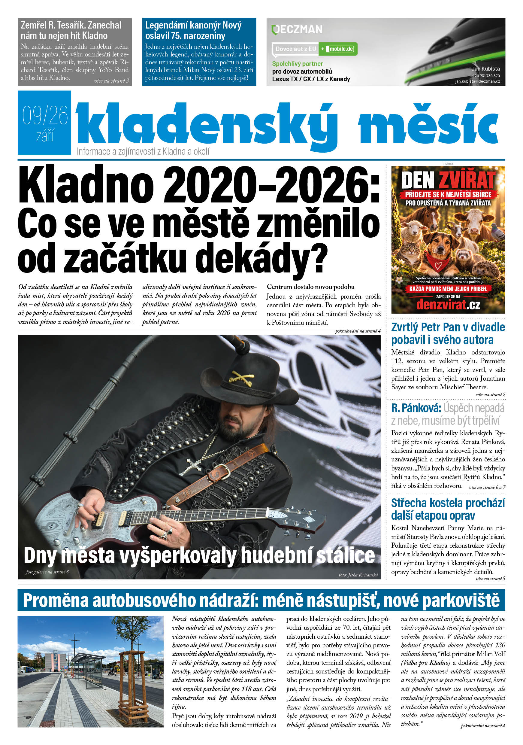 Kladenský měsíc - září 2026